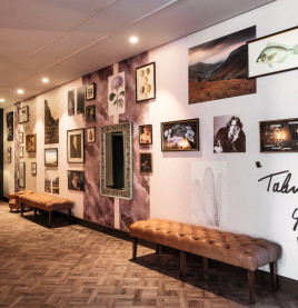 Wall of Art in Uppper Lounge